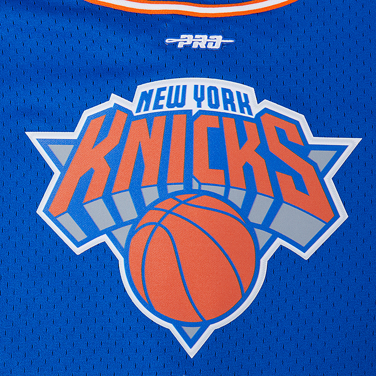 Pro Standard New York Knicks Classic Mesh Button Down Shirt Image 6 of 9. Tap to open photo gallery.