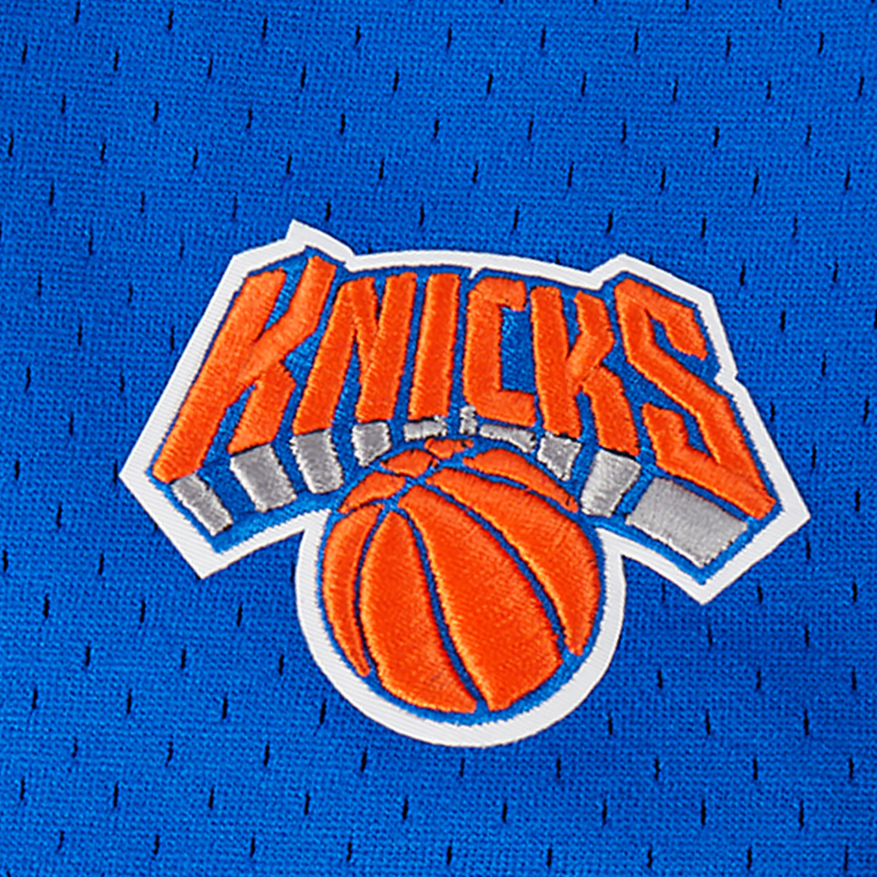 Pro Standard New York Knicks Classic Mesh Button Down Shirt Image 7 of 9. Tap to open photo gallery.