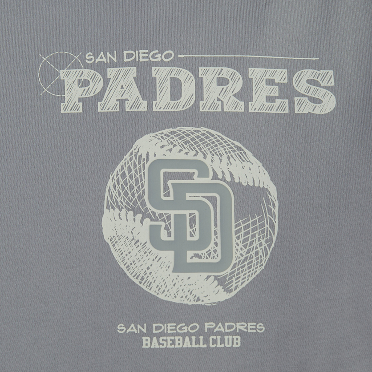 Pro Standard Padres Blueprint Pro Drop Shoulder FC T-Shirt Image 6 of 6. Tap to open photo gallery.
