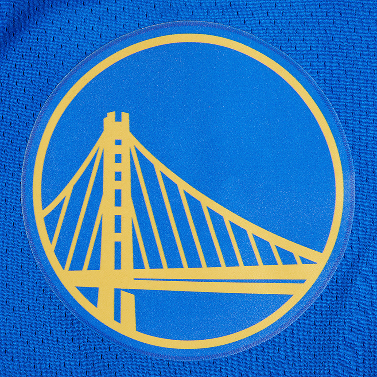 Pro Standard Golden State Warriors Classic Mesh Button Shirt Image 5 of 8. Tap to open photo gallery.