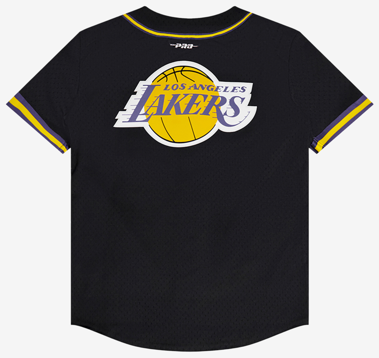 Pro Standard Los Angeles Lakers Classic Mesh Button Shirt Image 2 of 7. Tap to open photo gallery.
