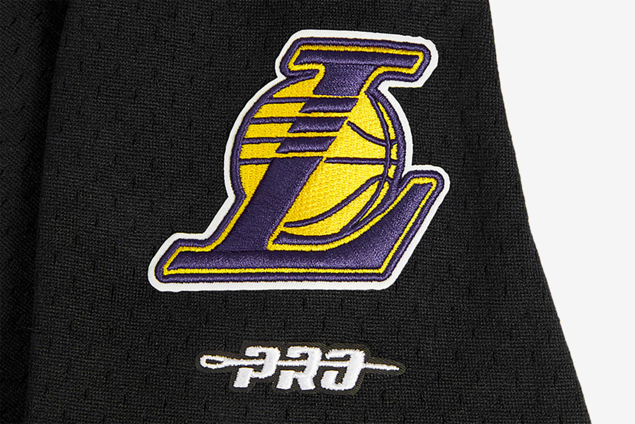 Pro Standard Los Angeles Lakers Classic Mesh Button Shirt Image 5 of 7. Tap to open photo gallery.