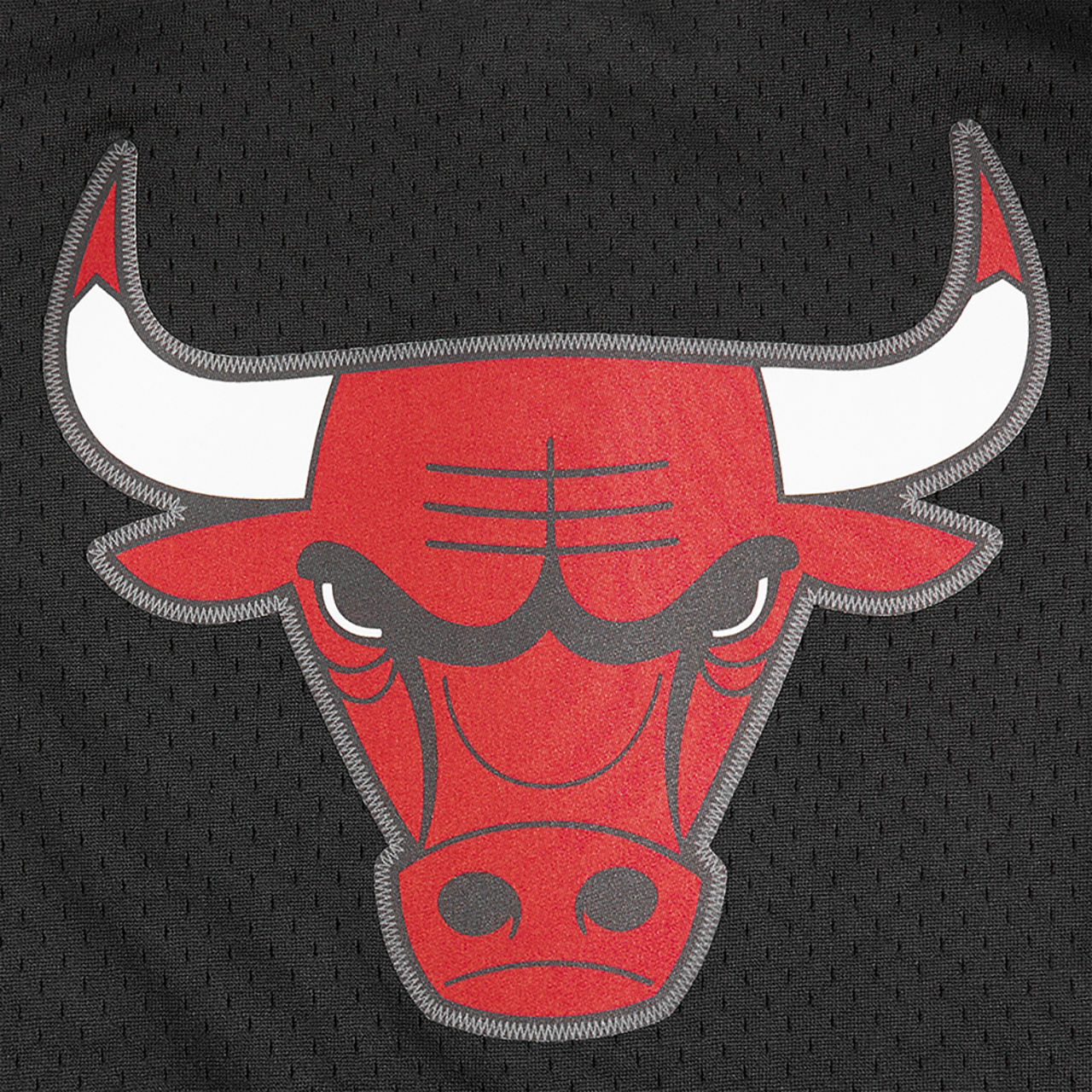 Pro Standard Chicago Bulls Classic Mesh Button Down Shirt Image 6 of 7. Tap to open photo gallery.