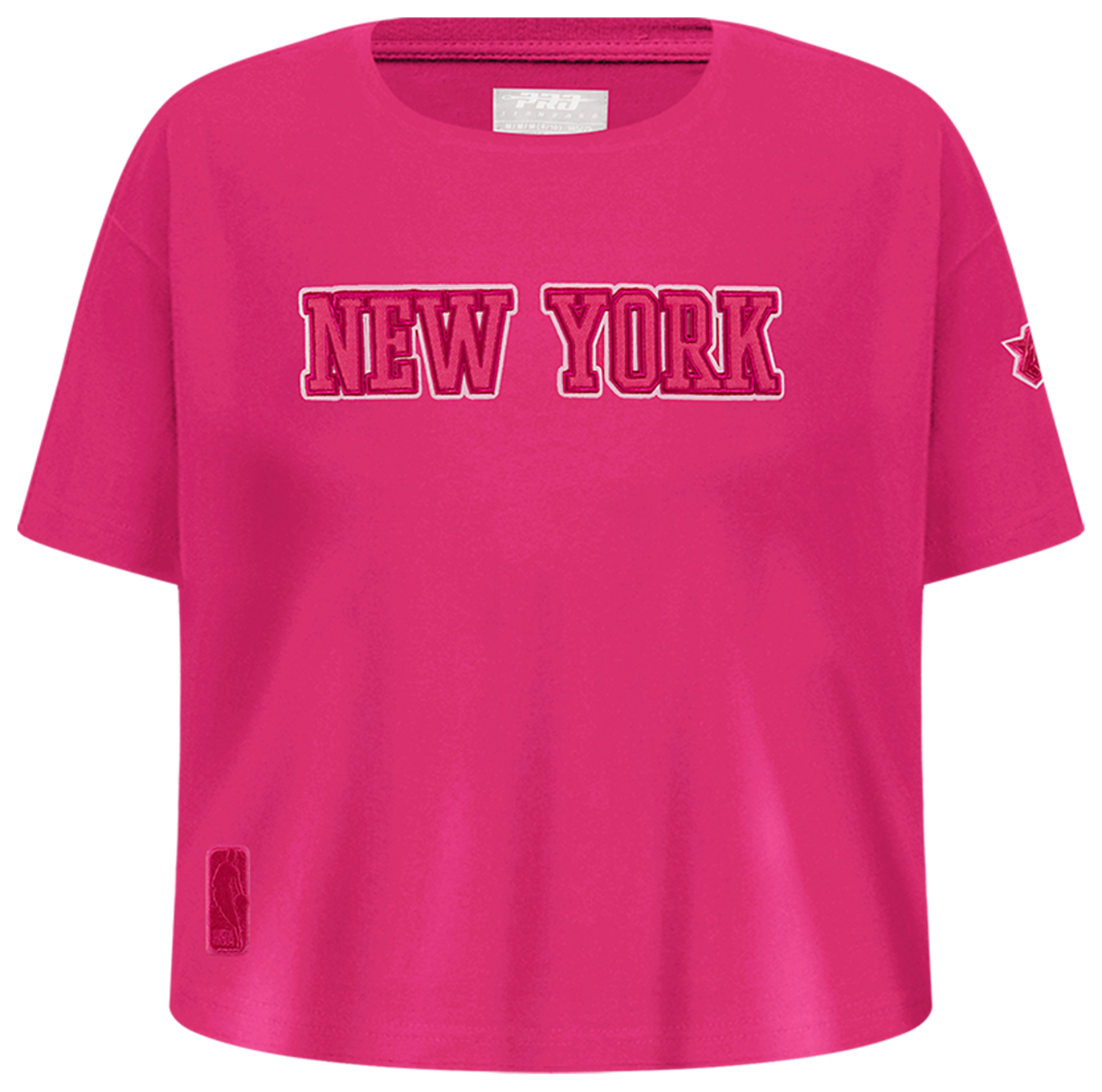 Pro Standard New York Knicks Triple Pink Ss Boxy Tee - Girls