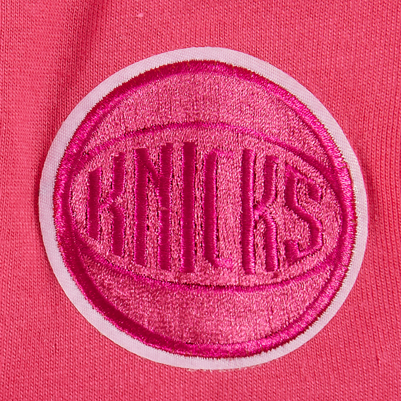 Pro Standard New York Knicks Triple Pink Ss Boxy Tee Image 6 of 8. Tap to open photo gallery.