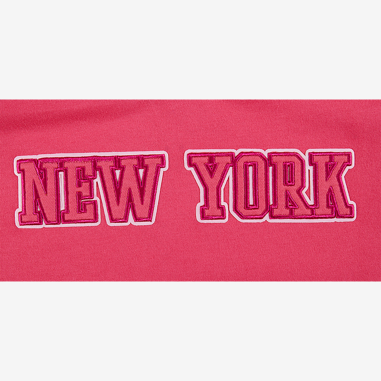 Pro Standard New York Knicks Triple Pink Ss Boxy Tee Image 8 of 8. Tap to open photo gallery.