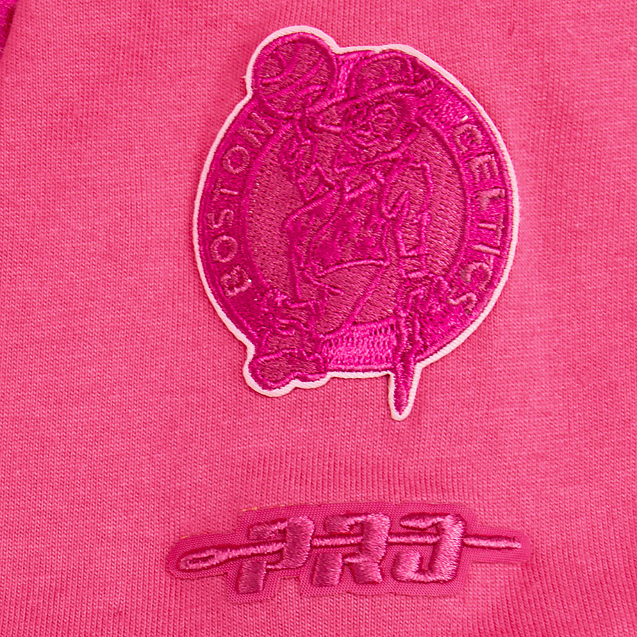 Pro Standard Boston Celtics Triple Pink Ss Boxy Tee Image 6 of 7. Tap to open photo gallery.