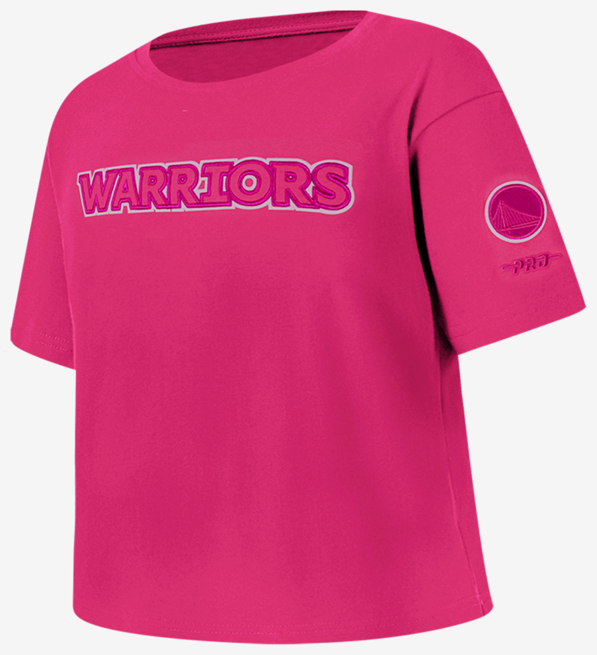 Pro Standard Golden State Warriors Triple Pink Ss Boxy Tee Image 3 of 7. Tap to open photo gallery.