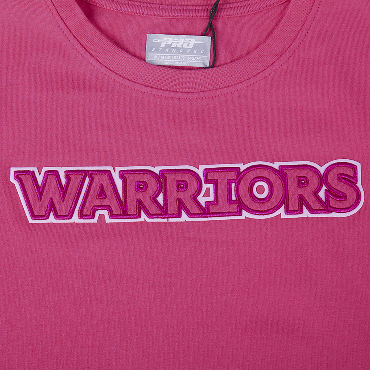 Pro Standard Golden State Warriors Triple Pink Ss Boxy Tee Image 5 of 7. Tap to open photo gallery.