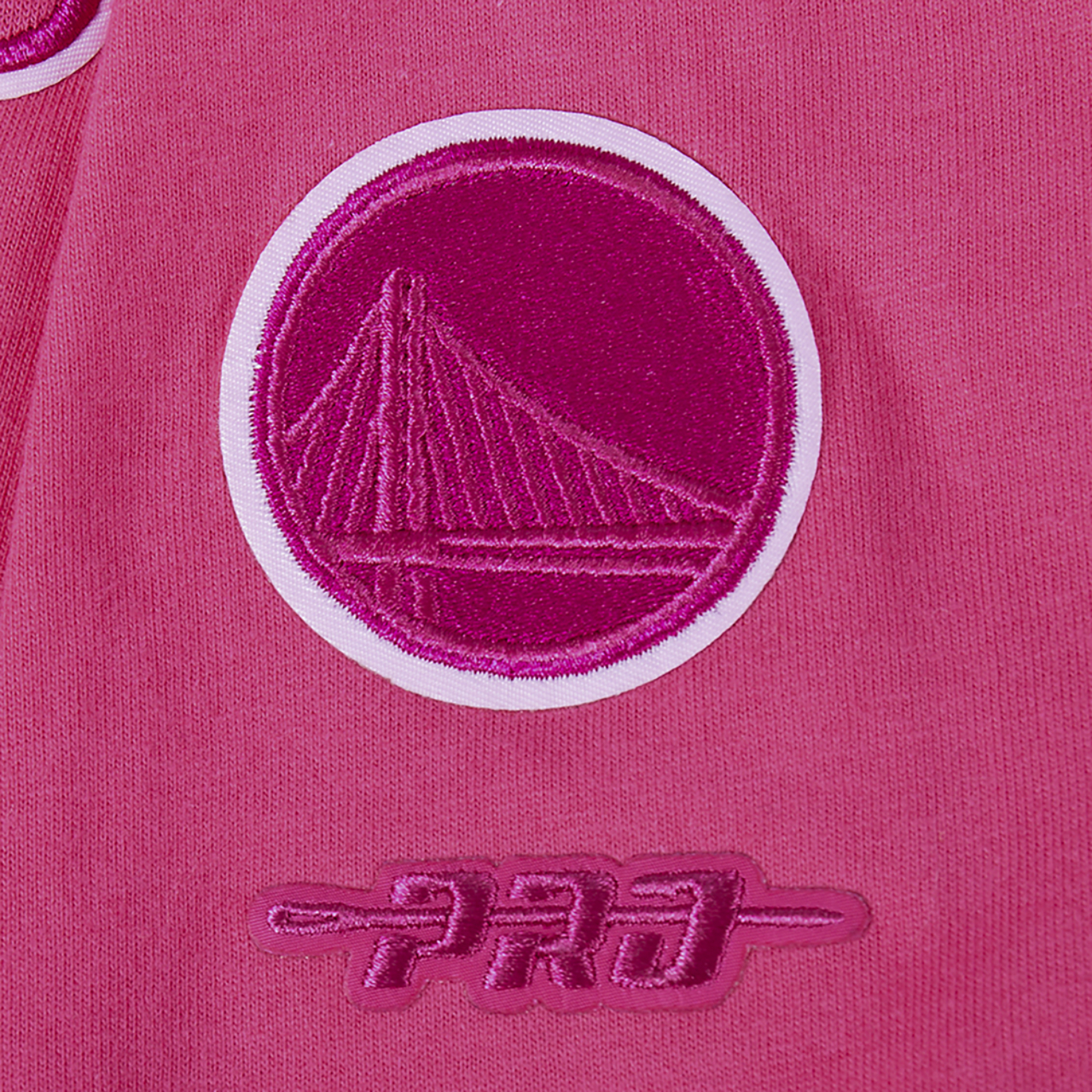 Pro Standard Golden State Warriors Triple Pink Ss Boxy Tee Image 7 of 7. Tap to open photo gallery.