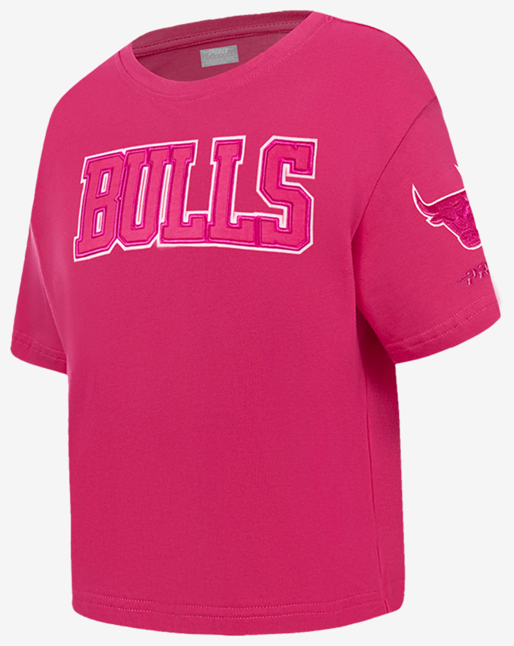 Pro Standard Chicago Bulls Triple Pink Ss Boxy Tee Image 3 of 7. Tap to open photo gallery.