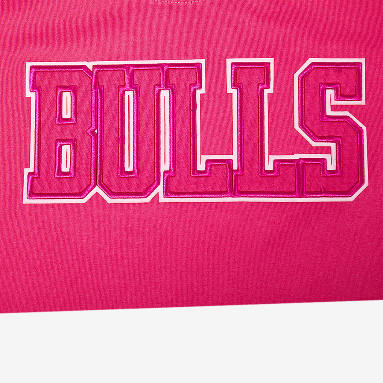Pro Standard Chicago Bulls Triple Pink Ss Boxy Tee Image 6 of 7. Tap to open photo gallery.