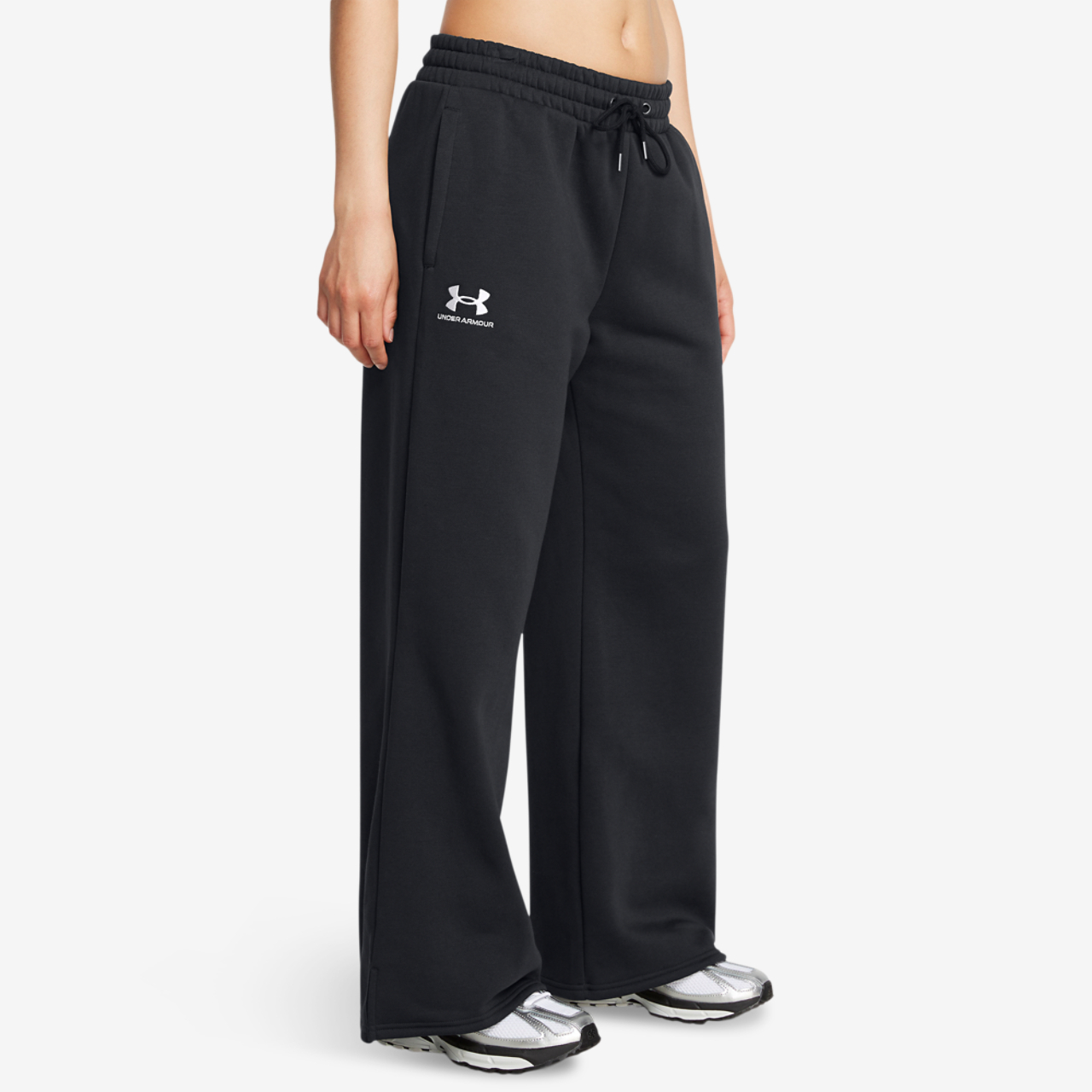 Under Armour Icon Fleece Wide Leg Pants Image 1 of 3. Tap to open photo gallery.