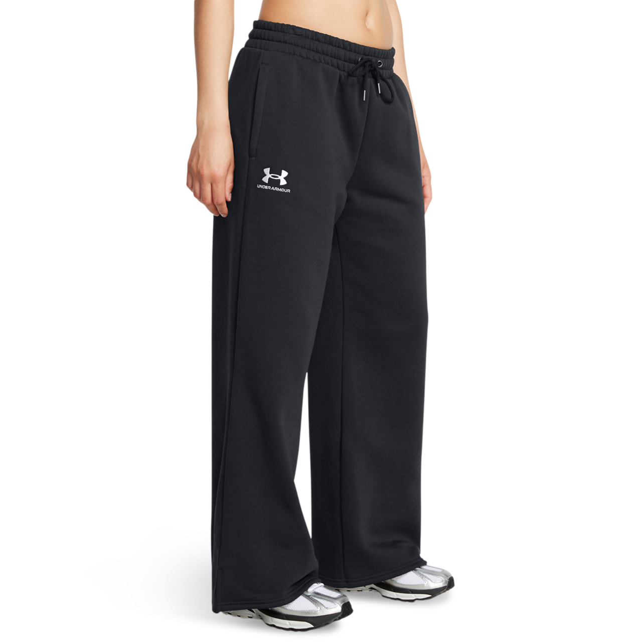 Under Armour Icon Fleece Wide Leg Pants Image 1 of 3. Tap to open photo gallery.