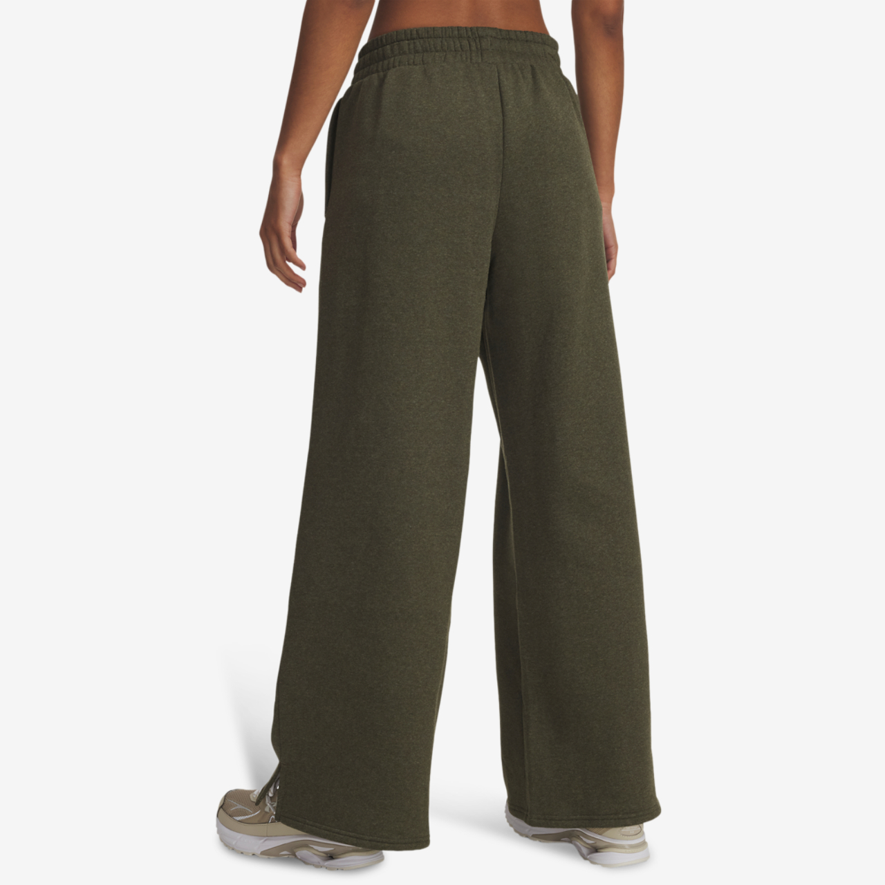 Under Armour Icon Fleece Wide Leg Pants Image 2 of 3. Tap to open photo gallery.