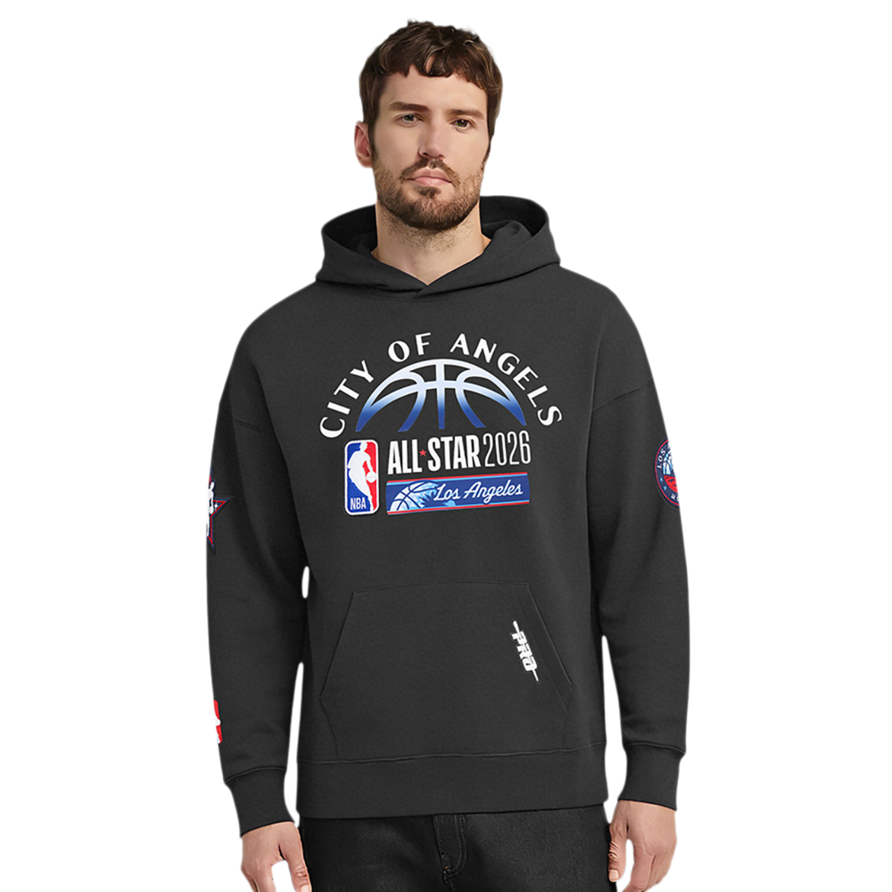 Pro Standard All Star 2026 Drop Shoulder Fleece PO Hoodie Image 1 of 8. Tap to open photo gallery.