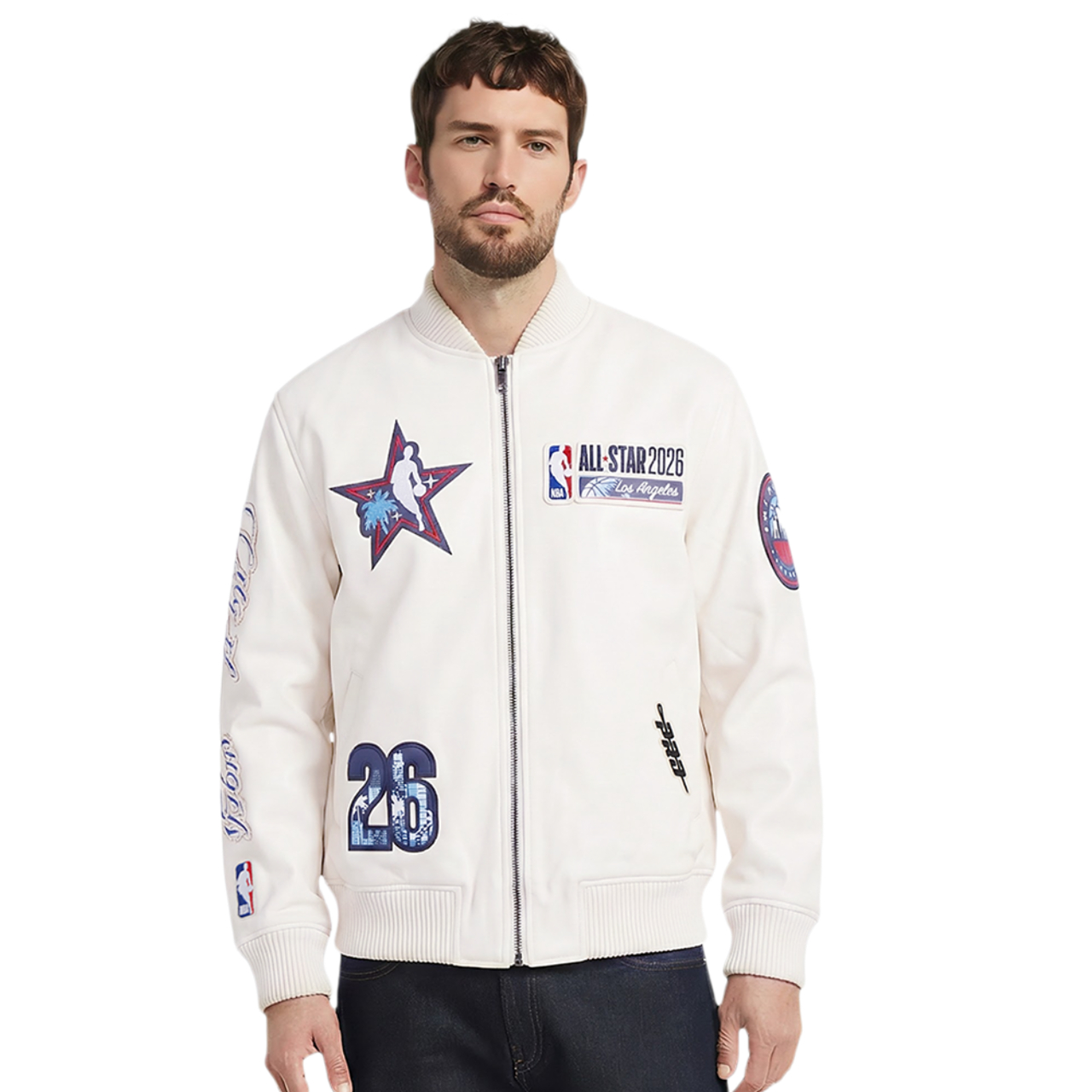 希少 LAST NEST FEATHER VARSITY JACKET L Pro Standard All Star 2026 Leather Varsity Jacket - Men's | Foot