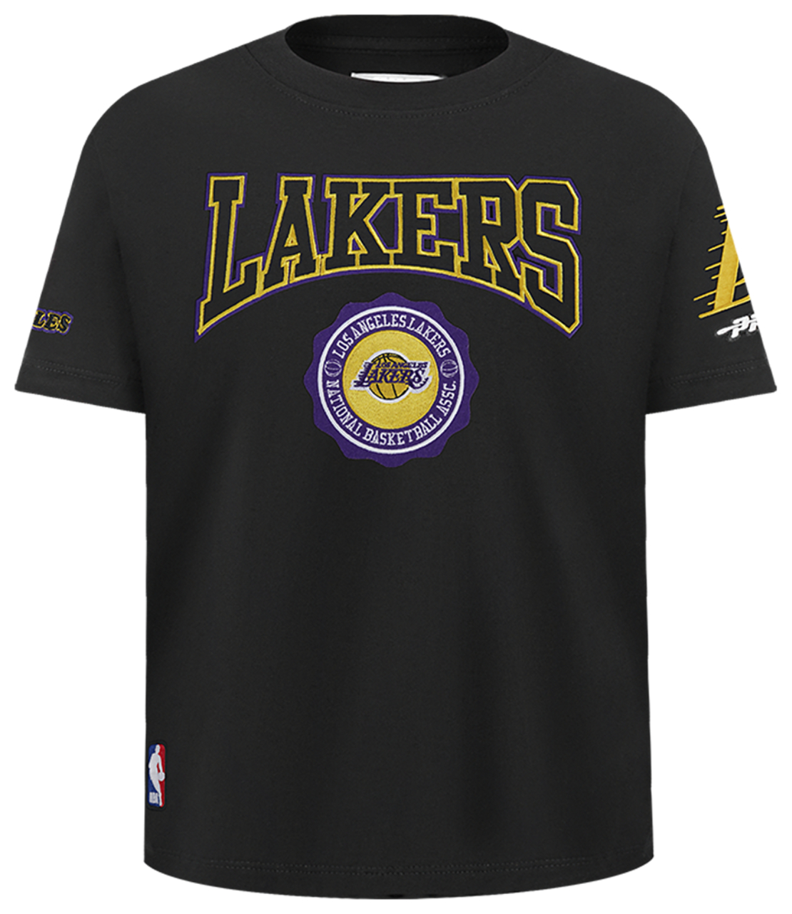 Pro Standard Lakers Patch T-Shirt Image 1 of 7. Tap to open photo gallery.