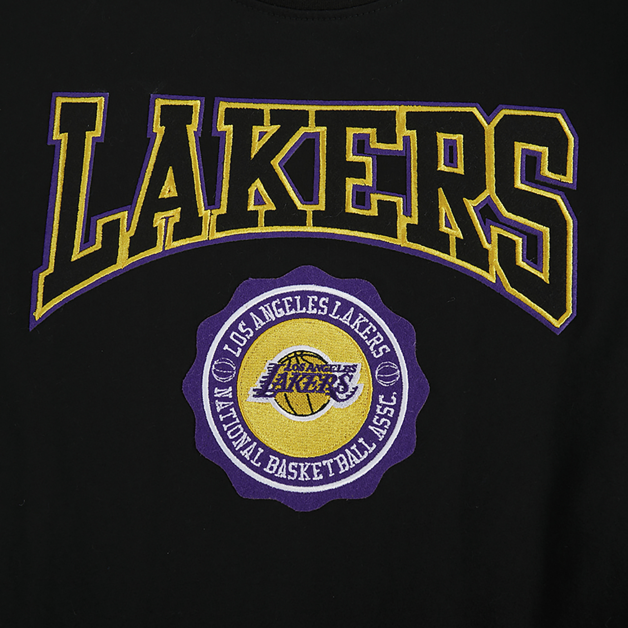 Pro Standard Lakers Patch T-Shirt Image 6 of 7. Tap to open photo gallery.