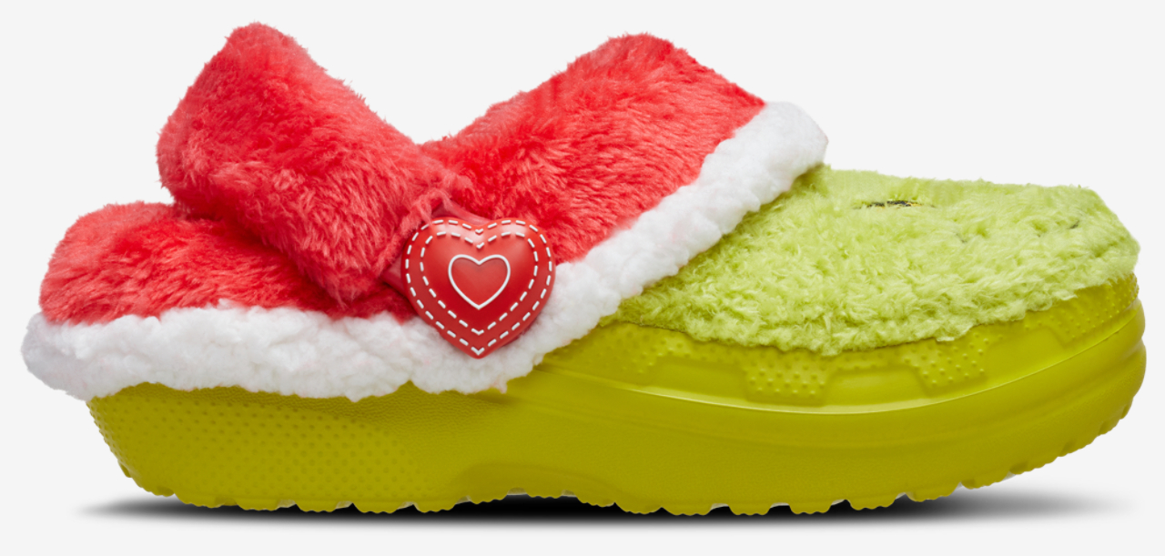 Crocs Lined Grinch Clogs Image 1 of 7. Tap to open photo gallery.