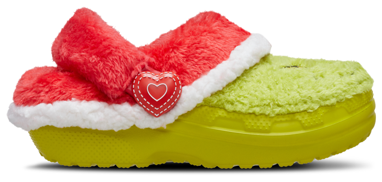 Crocs Lined Grinch Clogs Image 1 of 7. Tap to open photo gallery.