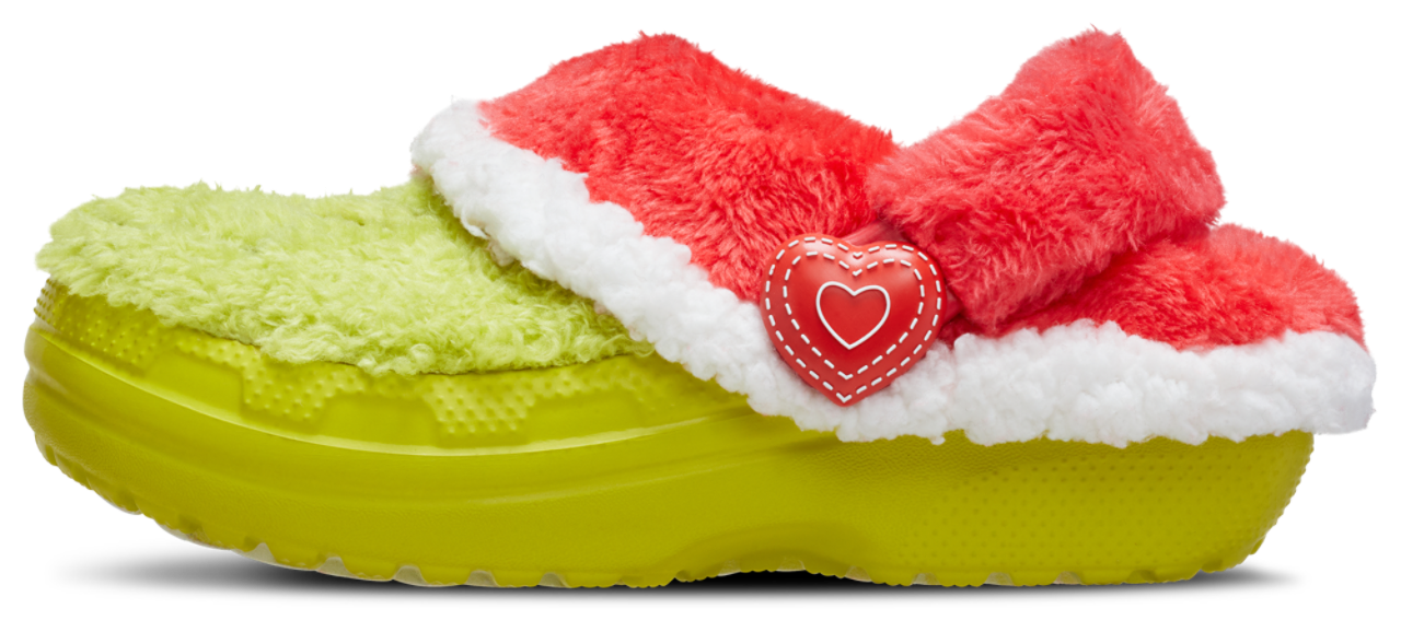 Crocs Lined Grinch Clogs Image 2 of 7. Tap to open photo gallery.