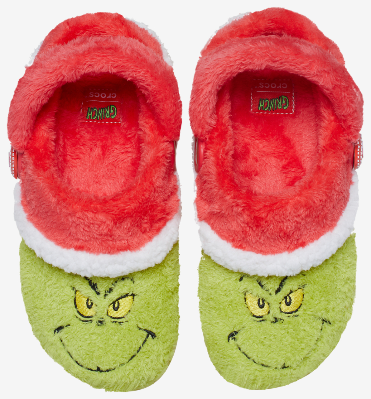 Crocs Lined Grinch Clogs Image 4 of 7. Tap to open photo gallery.