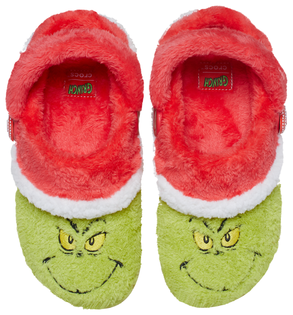Crocs Lined Grinch Clogs Image 4 of 7. Tap to open photo gallery.