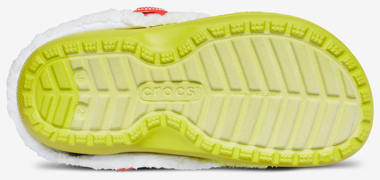 Crocs Lined Grinch Clogs Image 5 of 7. Tap to open photo gallery.