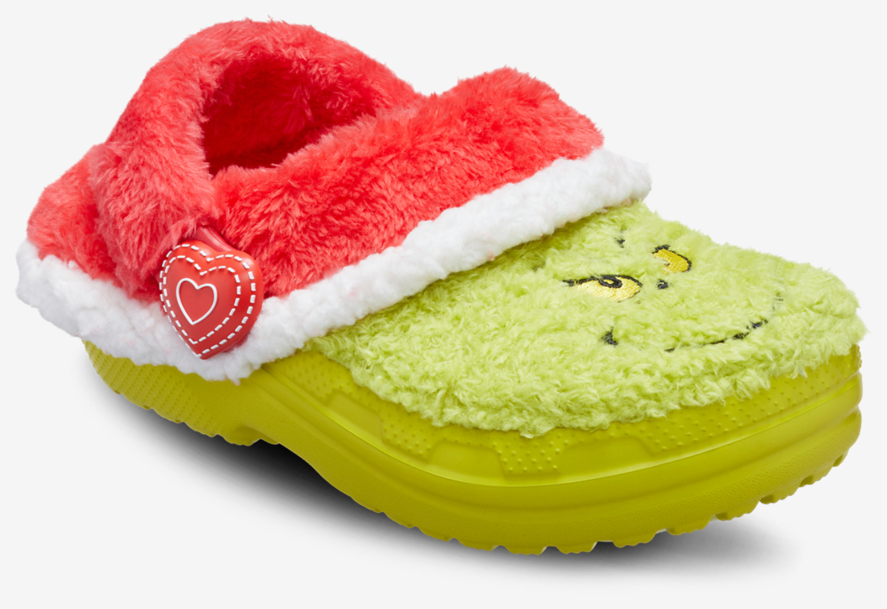 Crocs Lined Grinch Clogs Image 6 of 7. Tap to open photo gallery.
