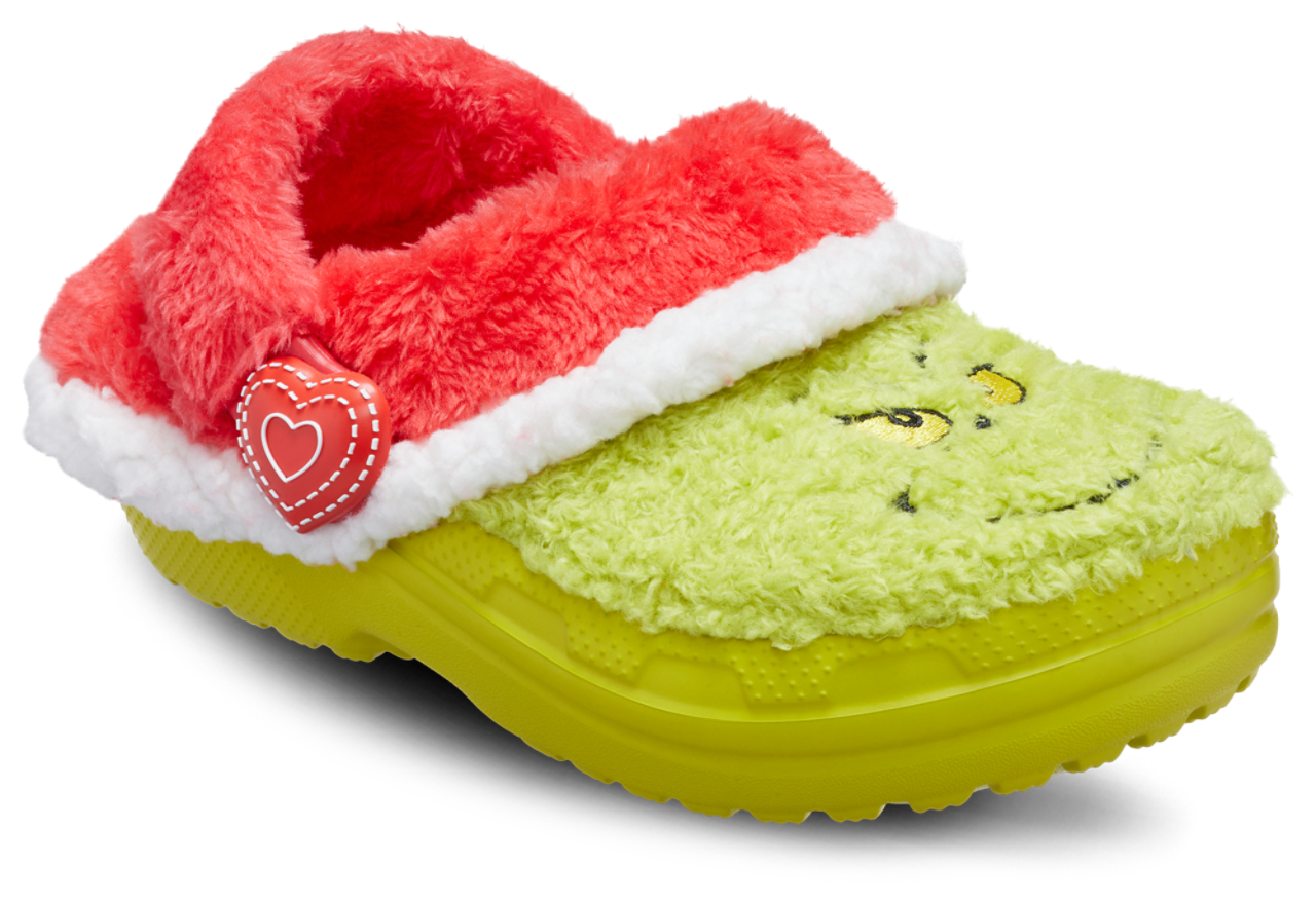 Crocs Lined Grinch Clogs Image 6 of 7. Tap to open photo gallery.