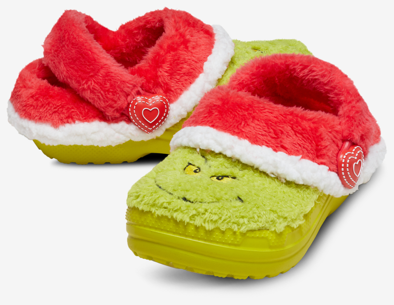 Crocs Lined Grinch Clogs Image 7 of 7. Tap to open photo gallery.