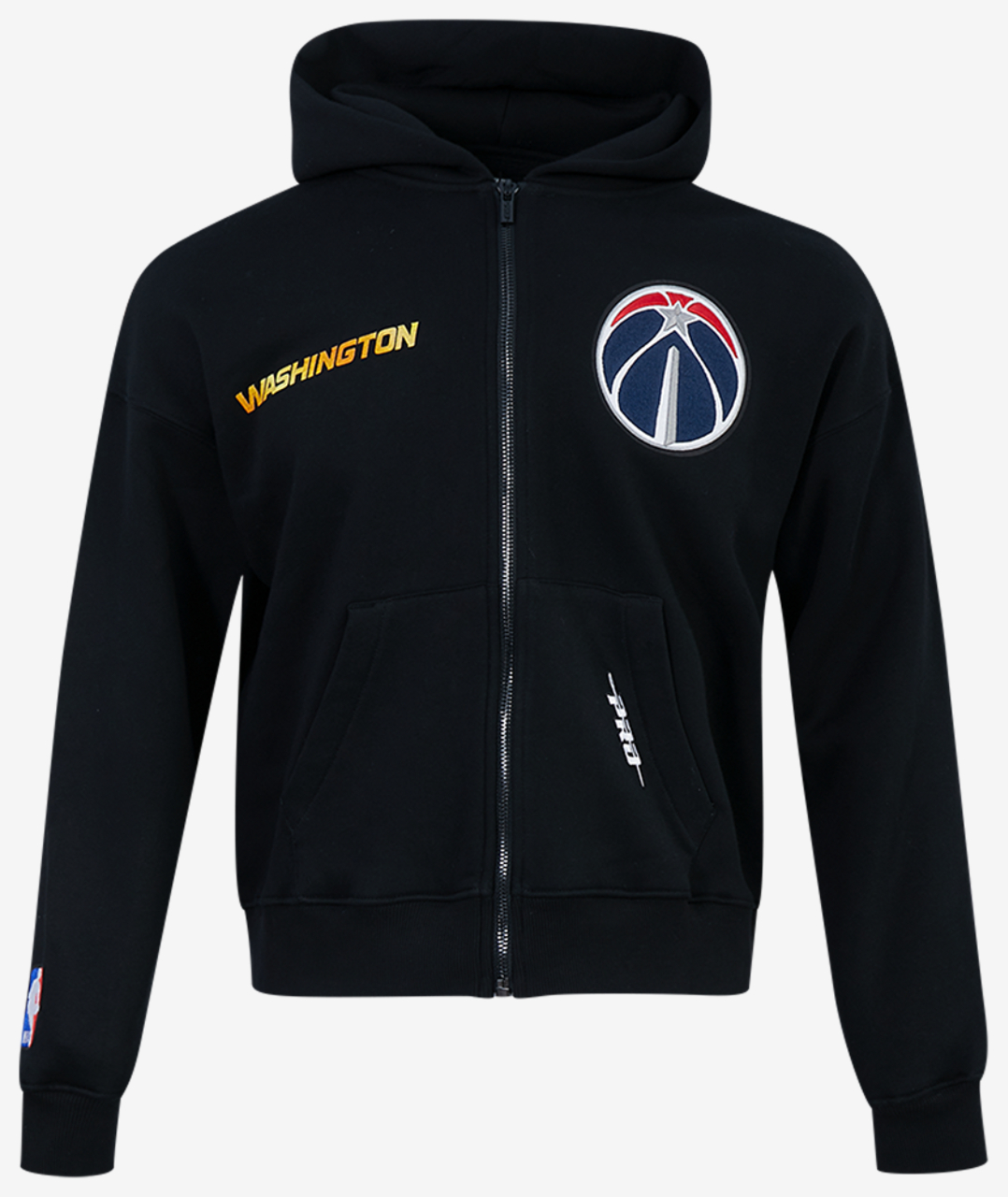 Pro Standard Wizards Gold Hoops Pro Full-Zip Hoodie Image 1 of 7. Tap to open photo gallery.