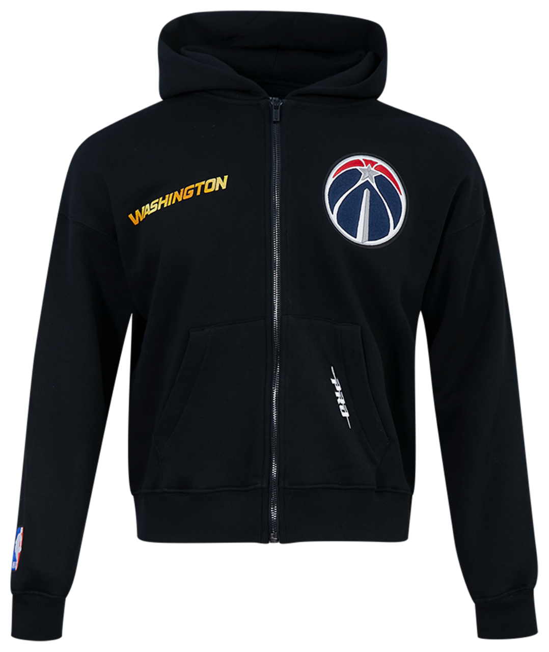 Pro Standard Wizards Gold Hoops Pro Full-Zip Hoodie Image 1 of 7. Tap to open photo gallery.