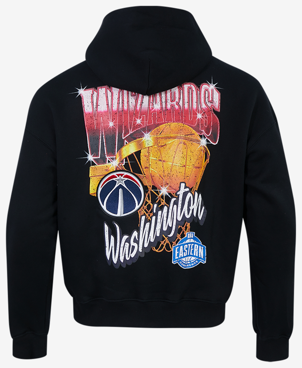 Pro Standard Wizards Gold Hoops Pro Full-Zip Hoodie Image 2 of 7. Tap to open photo gallery.