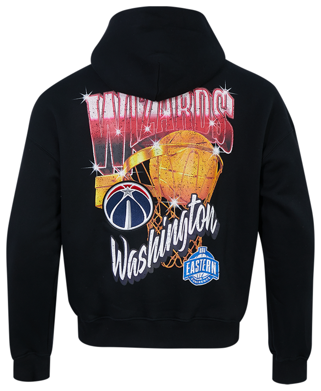 Pro Standard Wizards Gold Hoops Pro Full-Zip Hoodie Image 2 of 7. Tap to open photo gallery.
