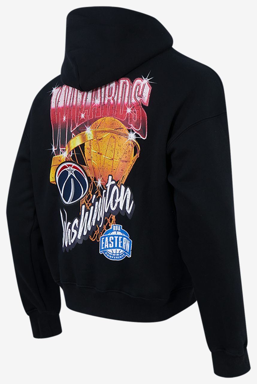 Pro Standard Wizards Gold Hoops Pro Full-Zip Hoodie Image 4 of 7. Tap to open photo gallery.