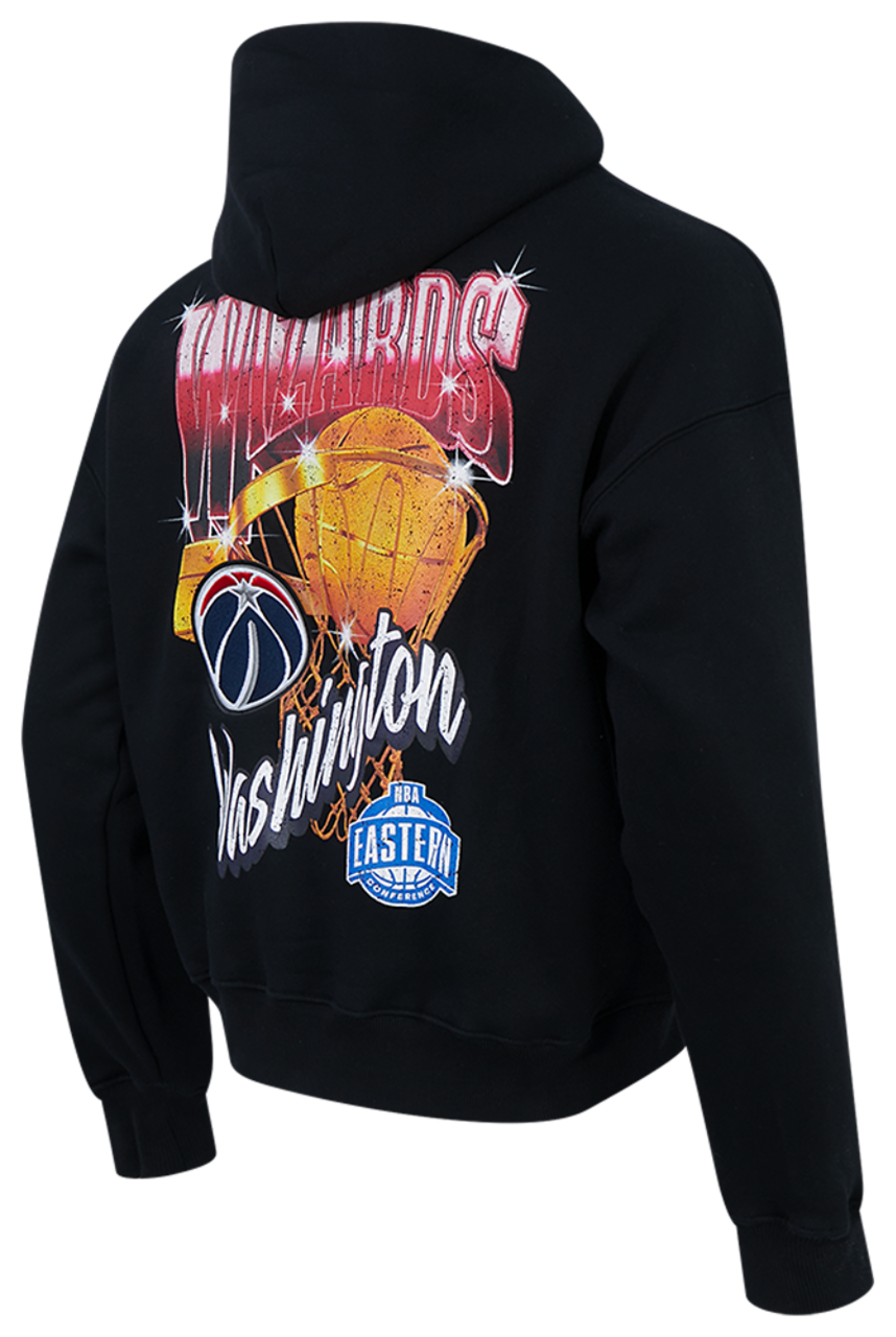 Pro Standard Wizards Gold Hoops Pro Full-Zip Hoodie Image 4 of 7. Tap to open photo gallery.