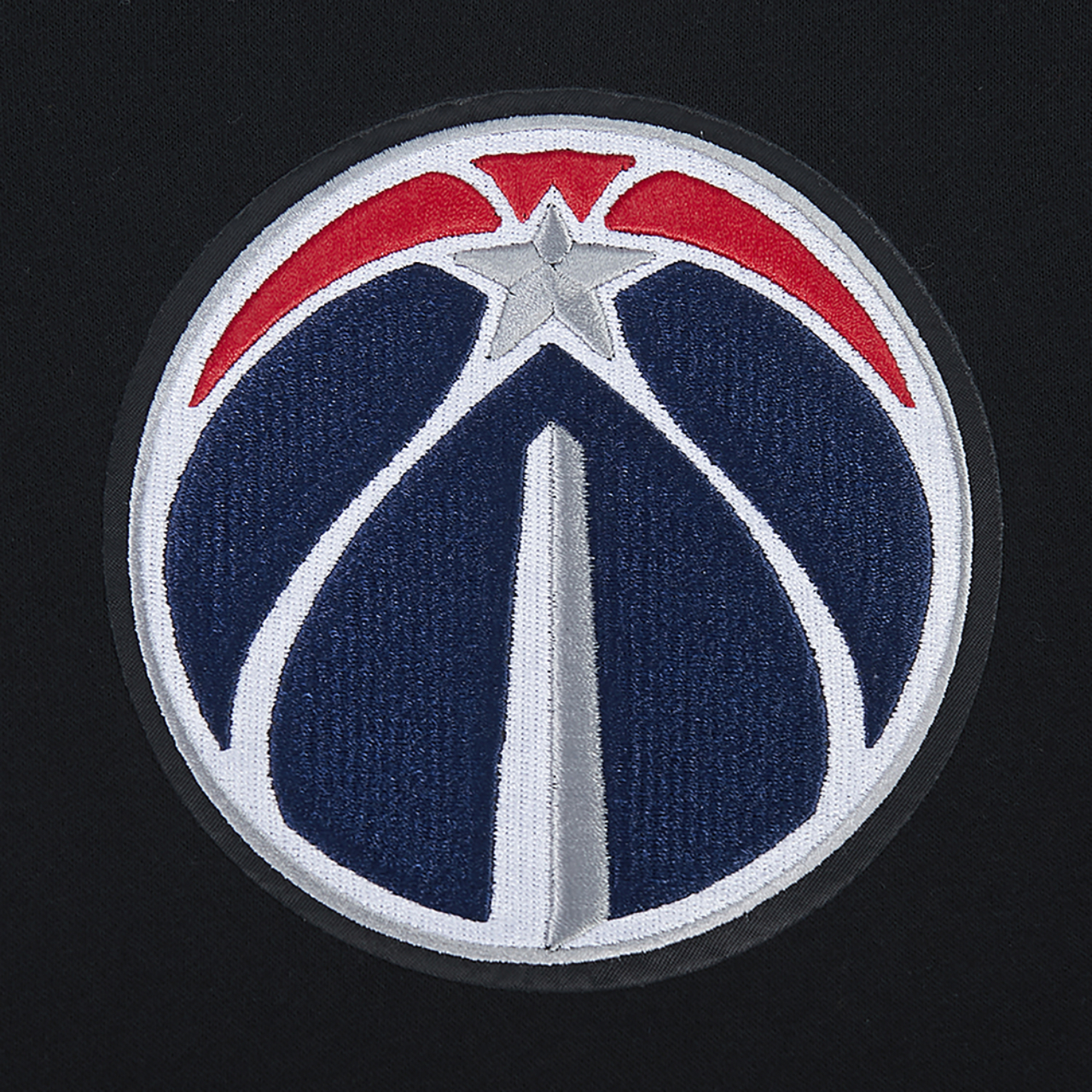 Pro Standard Wizards Gold Hoops Pro Full-Zip Hoodie Image 5 of 7. Tap to open photo gallery.