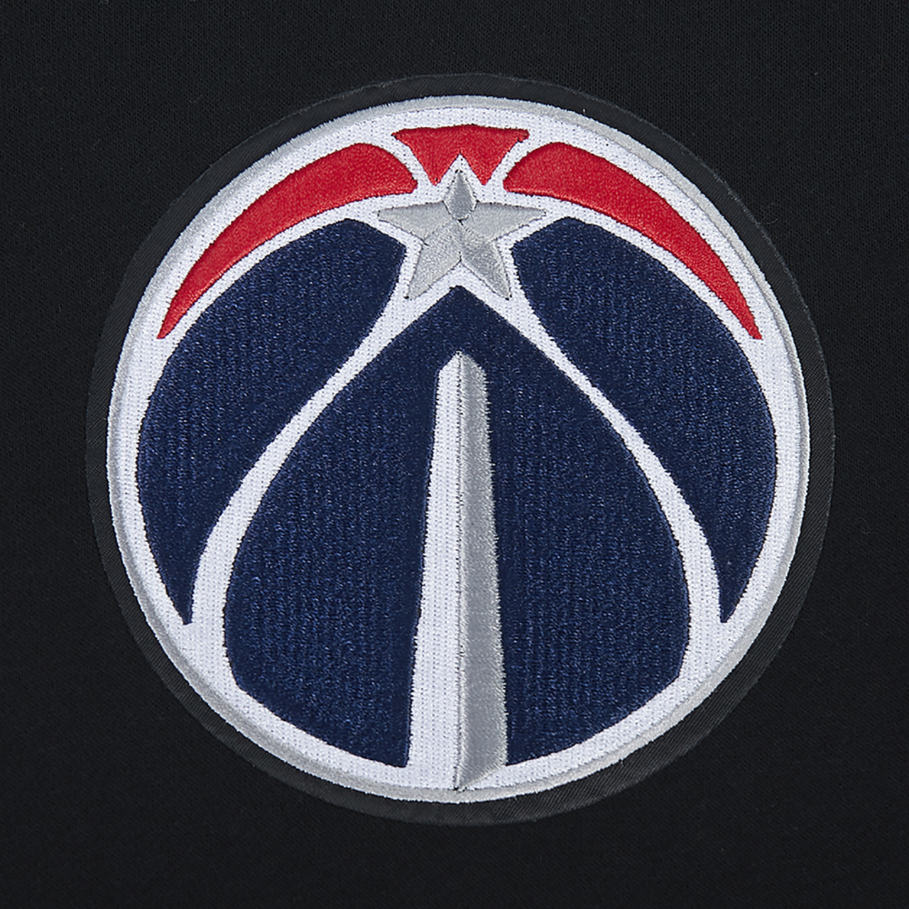 Pro Standard Wizards Gold Hoops Pro Full-Zip Hoodie Image 5 of 7. Tap to open photo gallery.