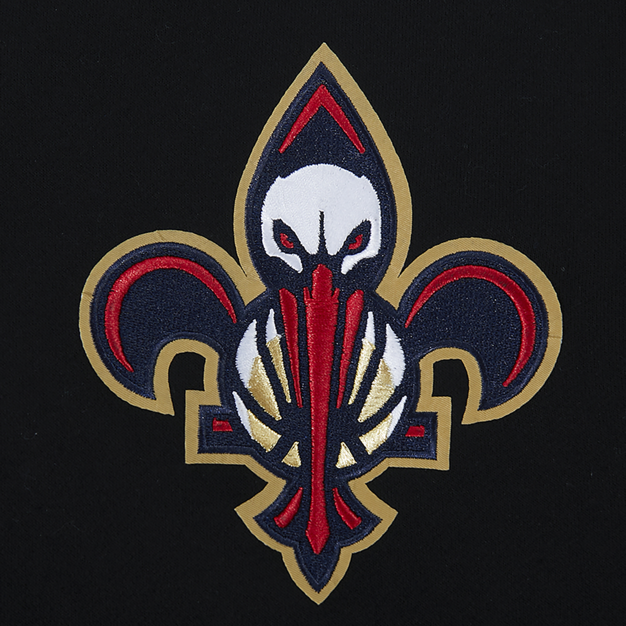 Pro Standard Pelicans Gold Hoops Pro Full-Zip Hoodie Image 5 of 7. Tap to open photo gallery.