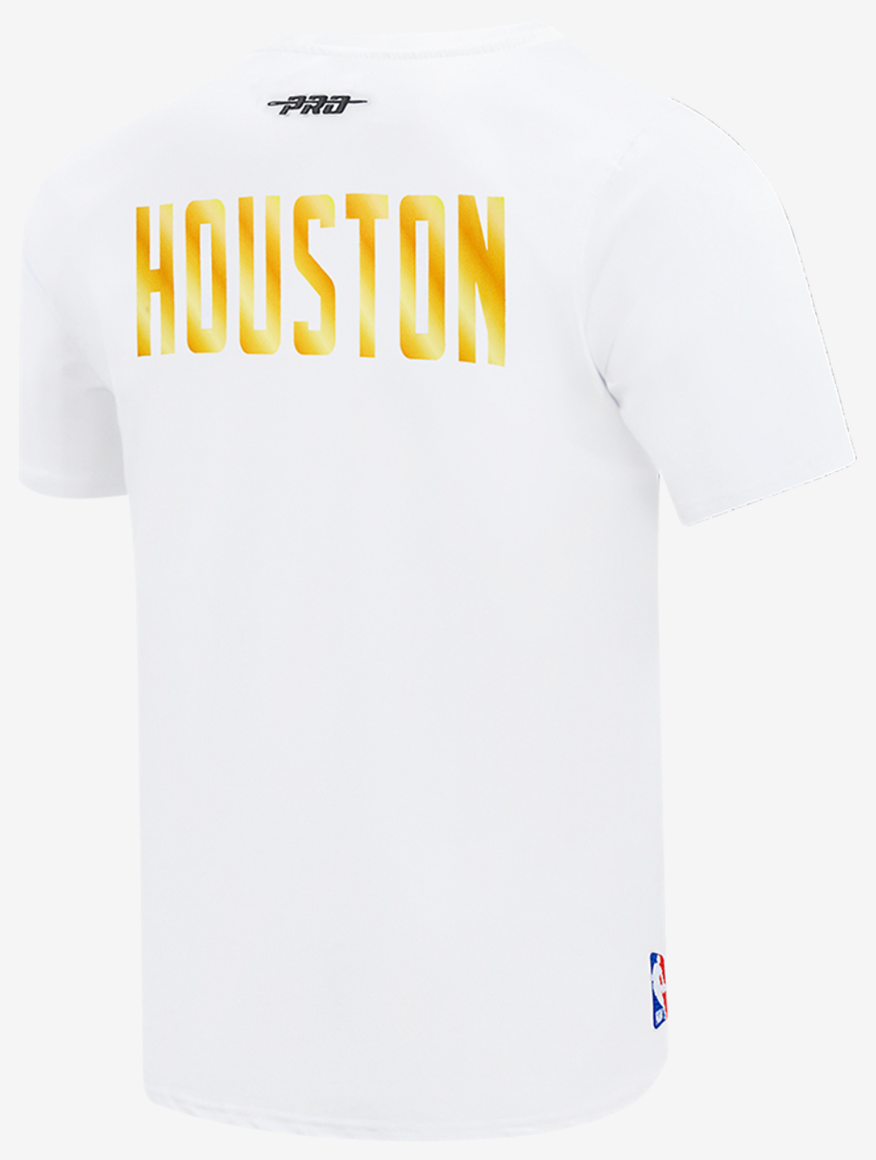 Pro Standard Rockets Gold Hoops Short Sleeve Flex T-Shirt Image 4 of 7. Tap to open photo gallery.