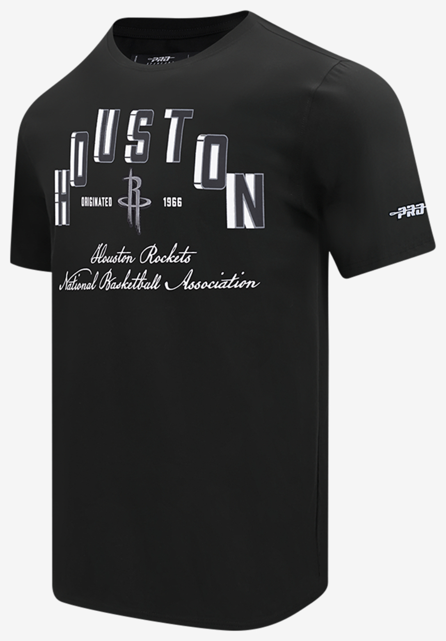 Pro Standard Houston Rockets Black Cat S/S Flex T-Shirt Image 3 of 8. Tap to open photo gallery.
