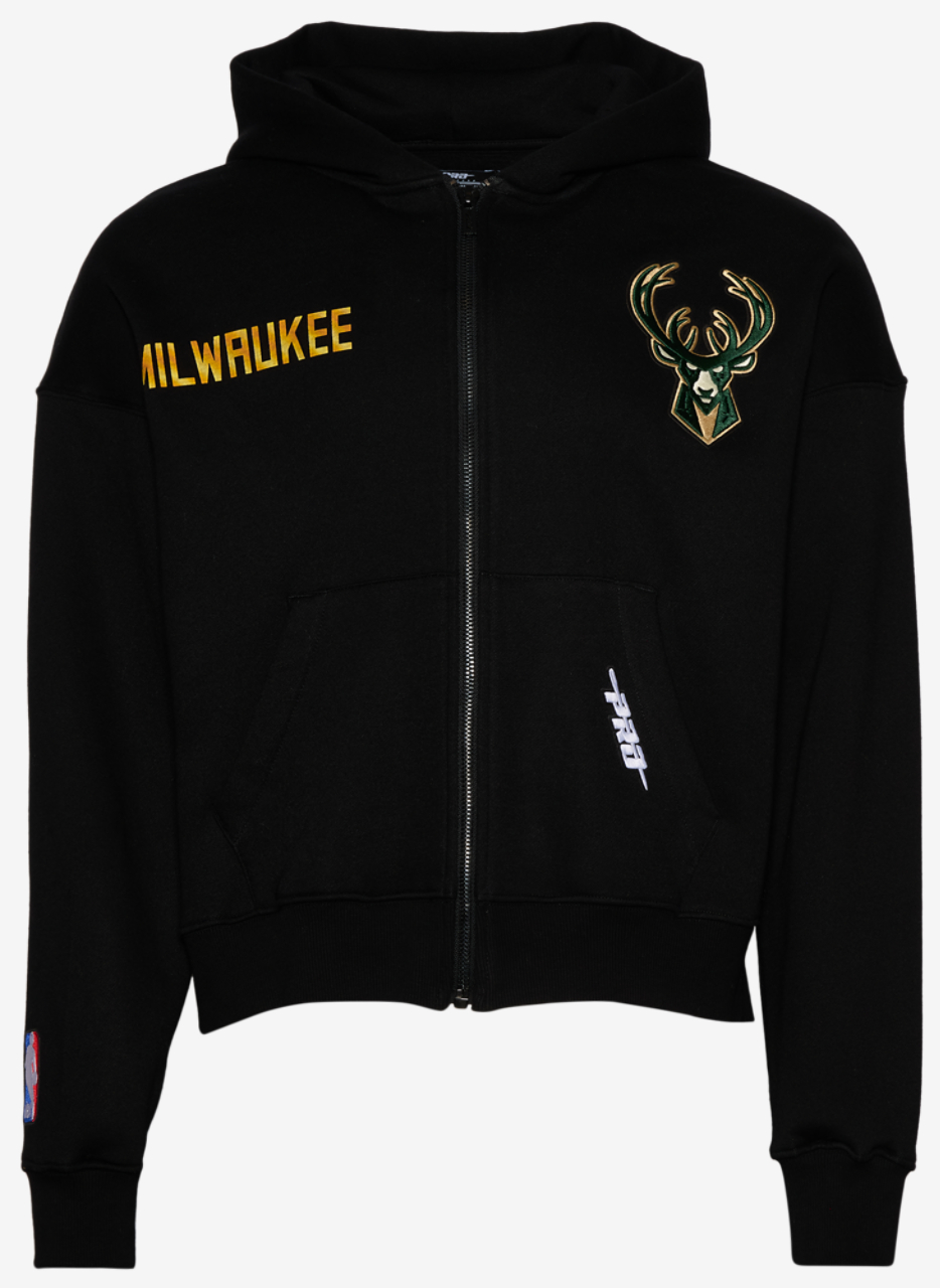 Pro Standard Bucks Gold Hoops Pro Full-Zip Hoodie Image 1 of 4. Tap to open photo gallery.