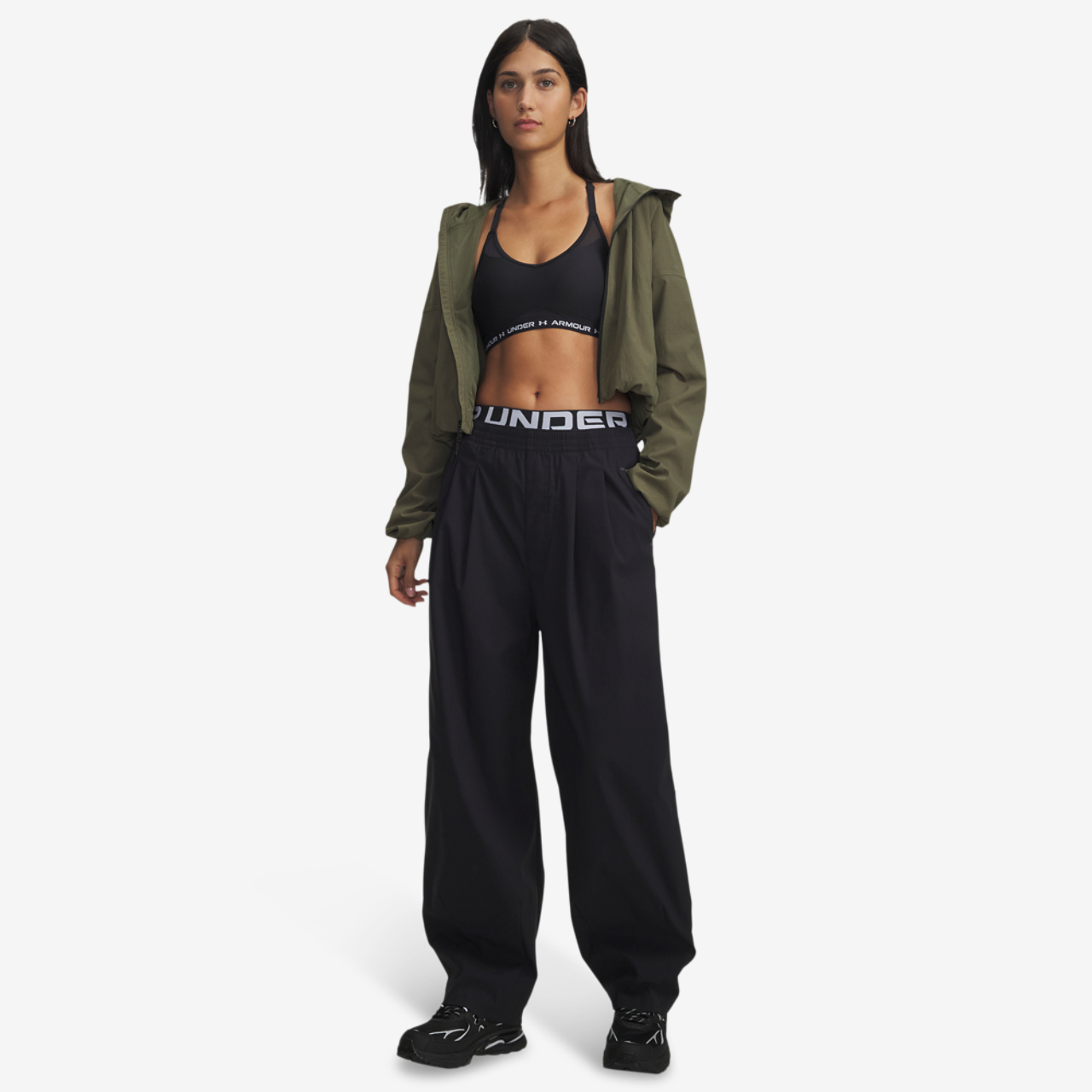 Under Armour Unstoppable Woven Pleat Pant Image 3 of 3. Tap to open photo gallery.