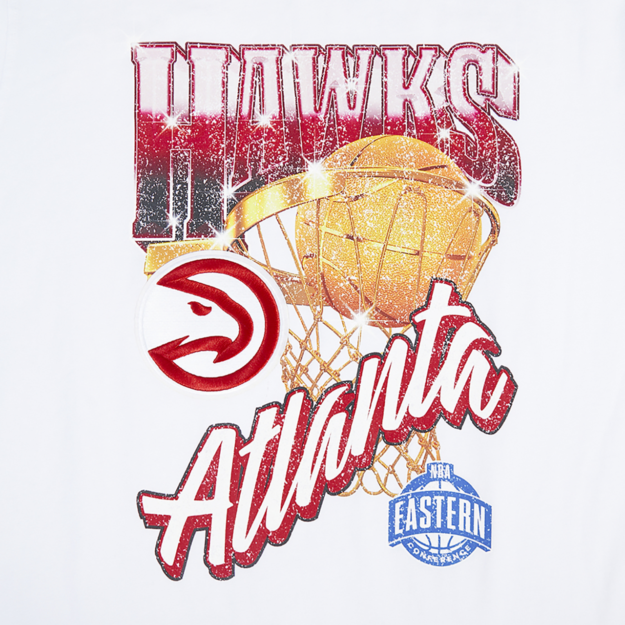 Pro Standard Hawks Gold Hoops Short Sleeve Flex T-Shirt Image 5 of 7. Tap to open photo gallery.