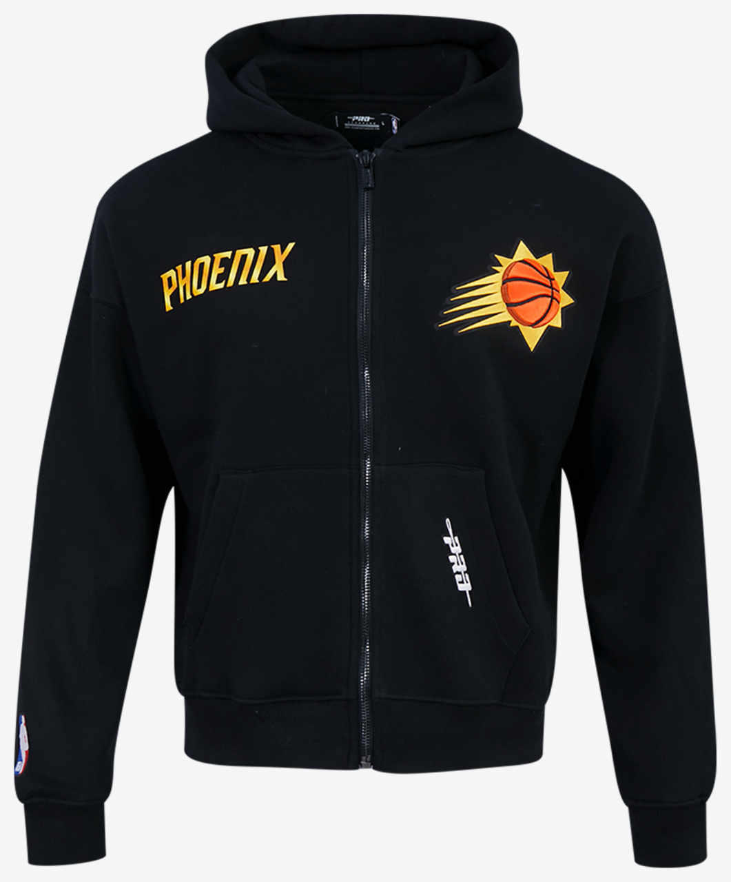Pro Standard Suns Gold Hoops Pro Full-Zip Hoodie Image 1 of 7. Tap to open photo gallery.