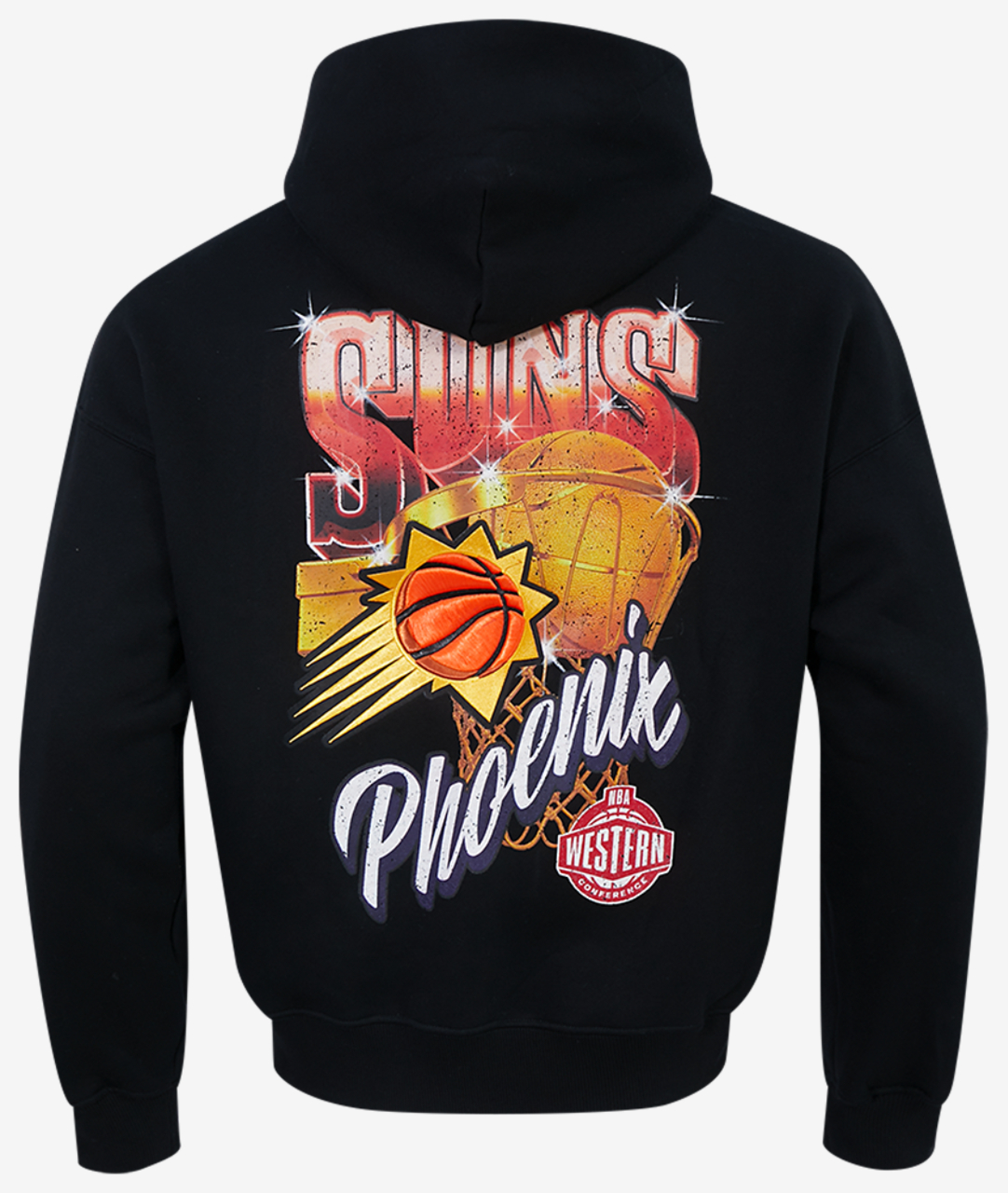 Pro Standard Suns Gold Hoops Pro Full-Zip Hoodie Image 2 of 7. Tap to open photo gallery.