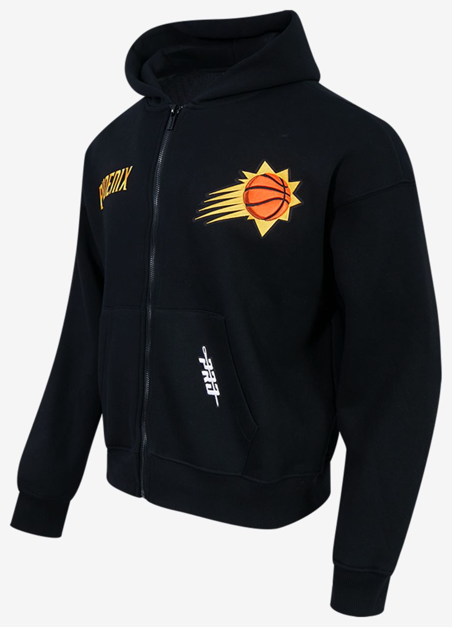 Pro Standard Suns Gold Hoops Pro Full-Zip Hoodie Image 3 of 7. Tap to open photo gallery.