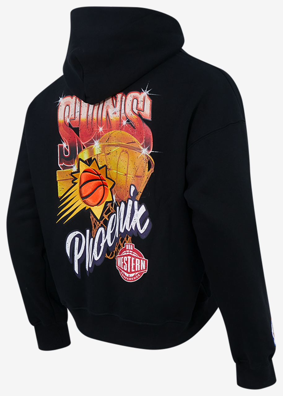 Pro Standard Suns Gold Hoops Pro Full-Zip Hoodie Image 4 of 7. Tap to open photo gallery.